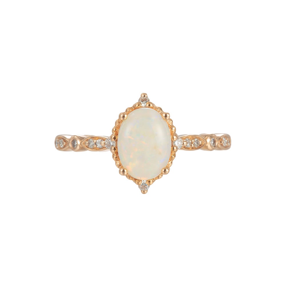 Oval Australian Opal Ring - Marielle - Image 2