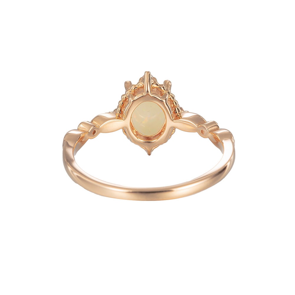 Oval Australian Opal Ring - Marielle - Image 4