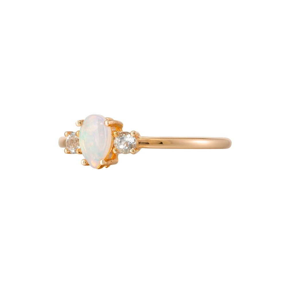 Teardrop Australian Opal Ring - Imogen - Image 2