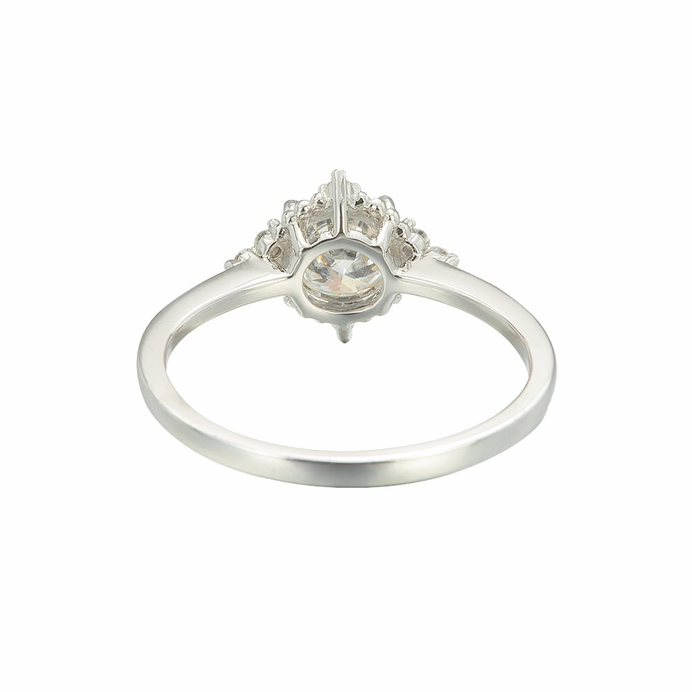 Round Moissanite Engagement Ring - Azra - Image 3
