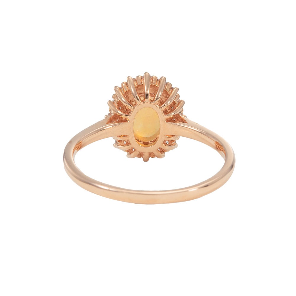 Oval Australian Opal Engagement Ring - Carter - Image 3