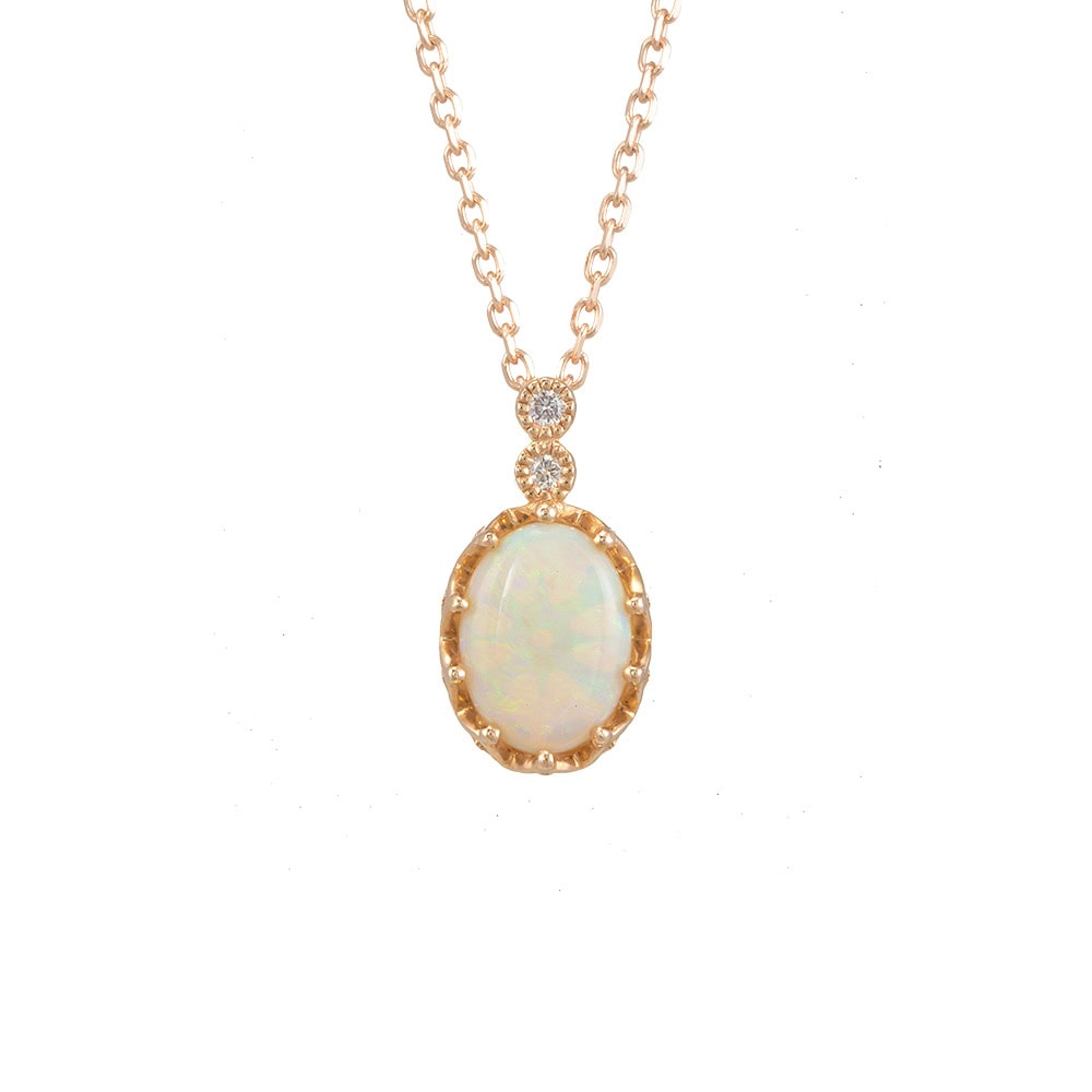Oval Australian Opal Necklace - Bliss