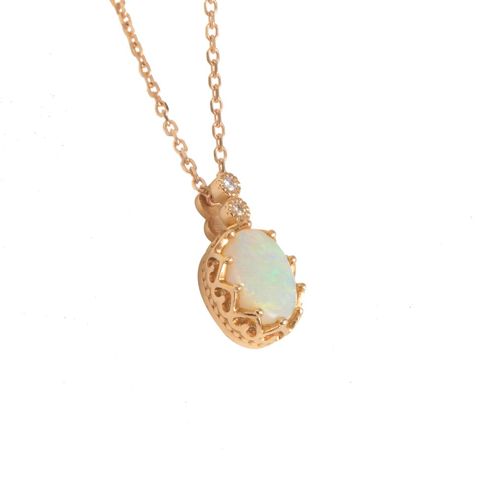 Oval Australian Opal Necklace - Bliss - Image 2