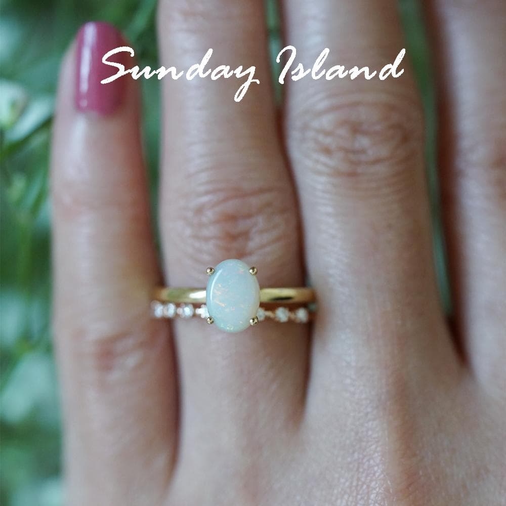 Solitaire Oval Aquamarine Ring - Nerissa - Image 3