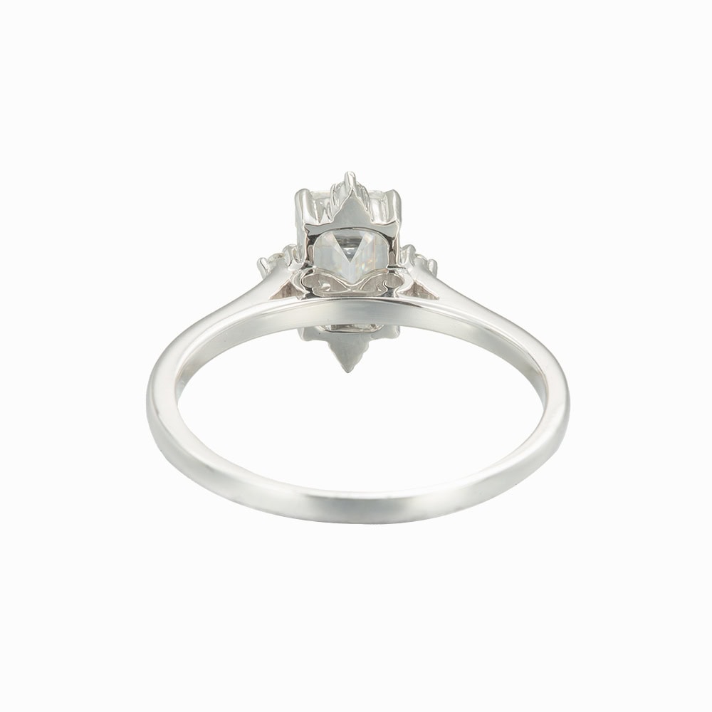 Emerald Cut Aquamarine Ring – Lynn - Image 2