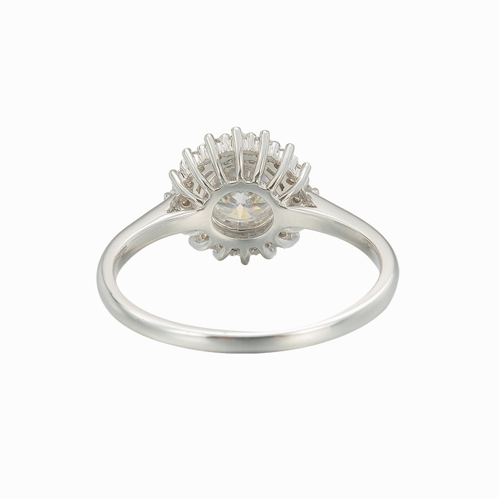Halo Moissanite Engagement Ring - Calla - Image 3