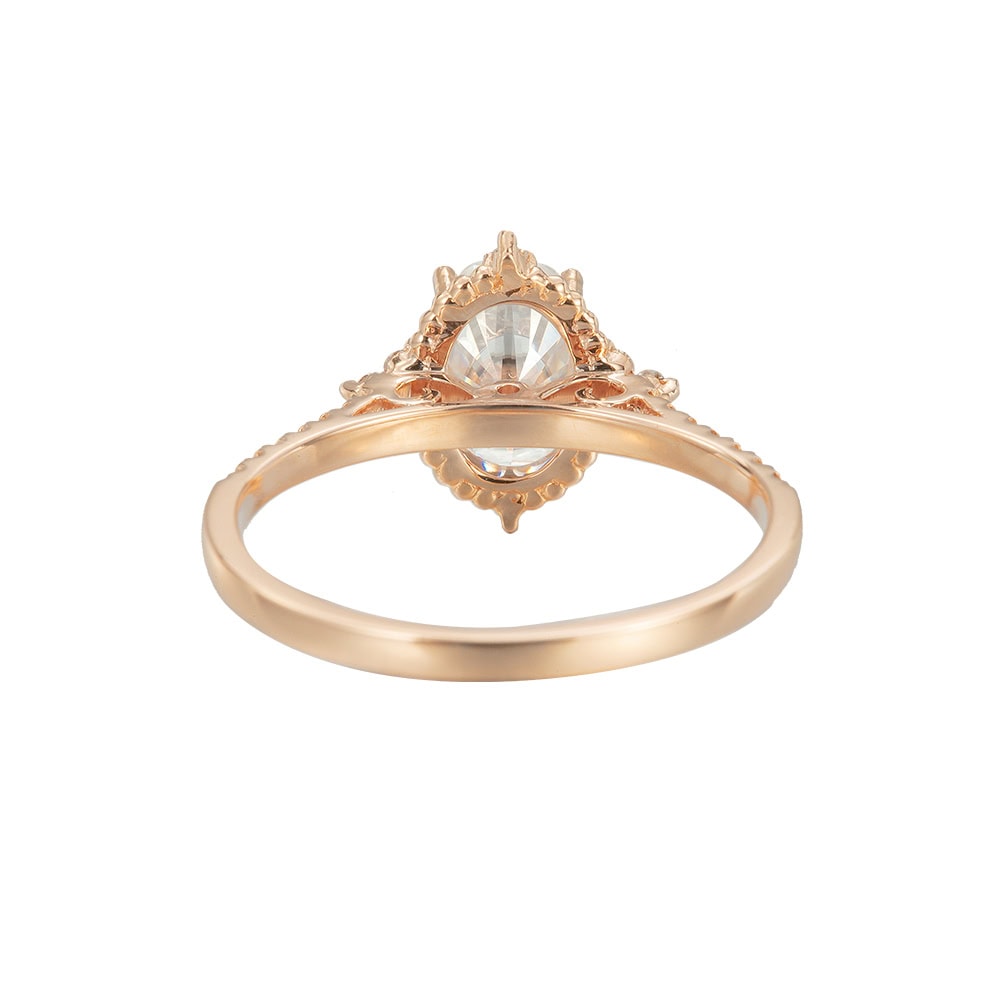 Oval Cut Vintage Blue Moonstone Ring – Esther - Image 2