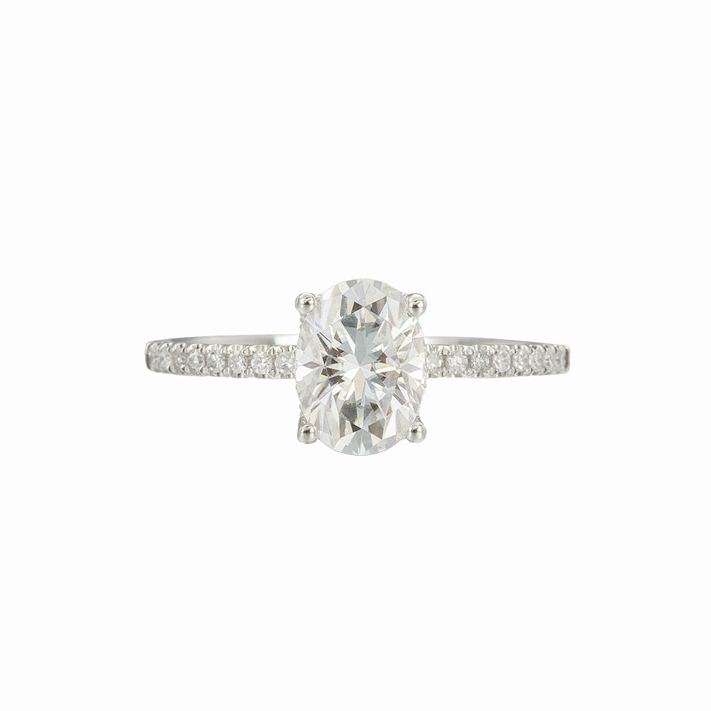 Oval Cut Moissanite Ring - Rosalie