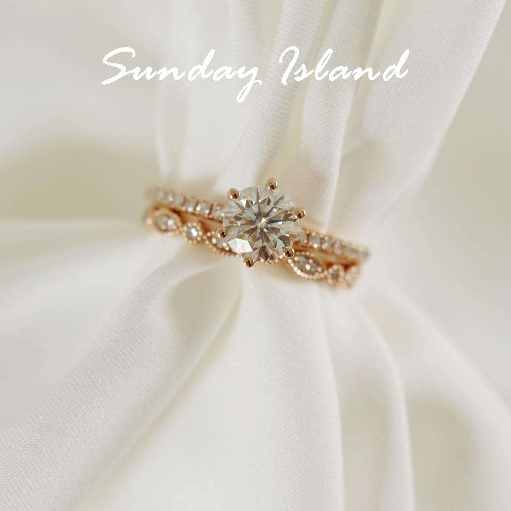 Round Cut Moissanite Engagement Ring - Magnolia - Image 5