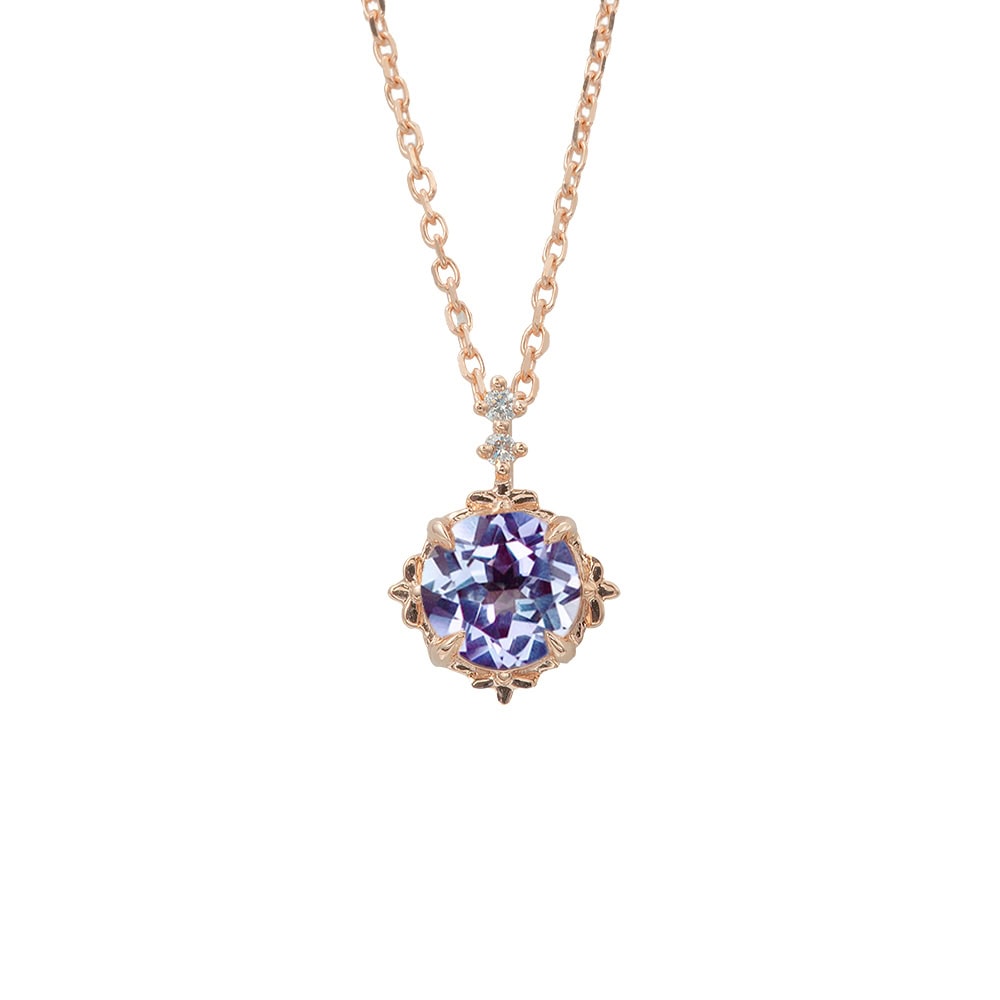 Diamond Alexandrite Necklace - Juniper