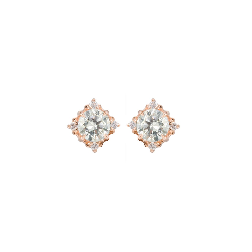 Moissanite Stud Earrings - Andrine