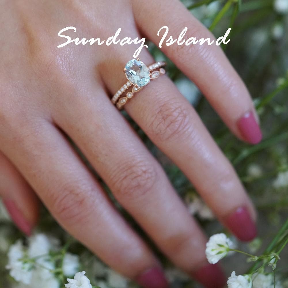 Oval Cut Opal Engagement Ring – Skylar - Image 6