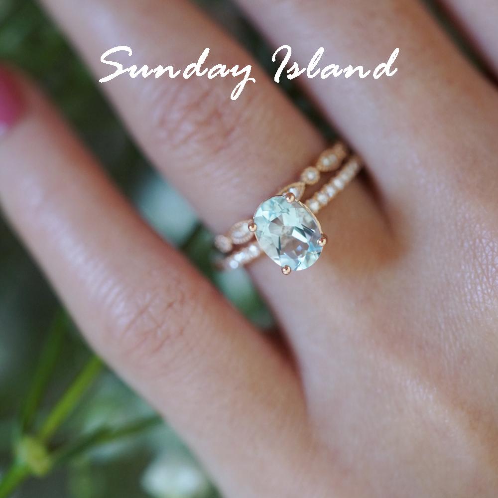 Oval Cut Opal Engagement Ring – Skylar - Image 4