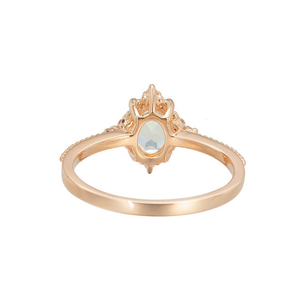 Oval Moonstone Ring - Lia - Image 3