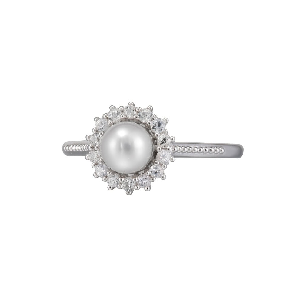 Akoya Pearl Halo Ring - Yua - Image 2