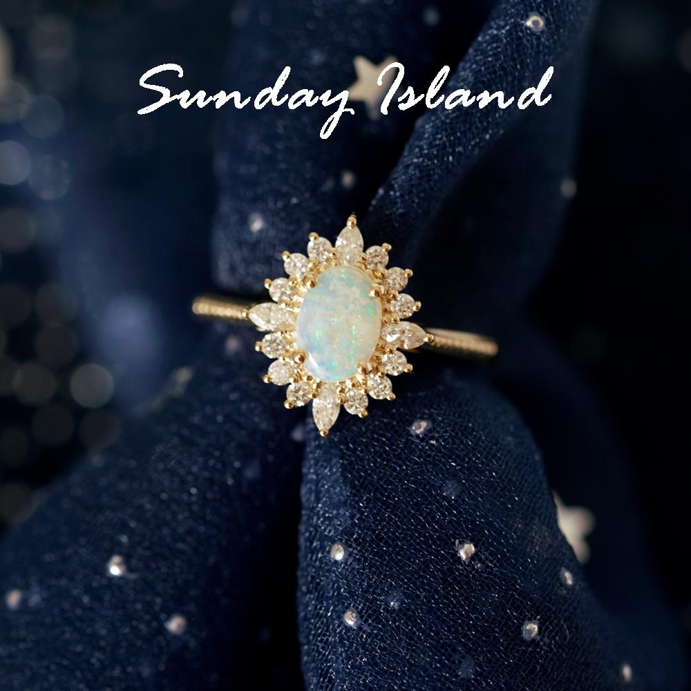 Art Deco Oval Opal Ring - Elizabeth - Image 4