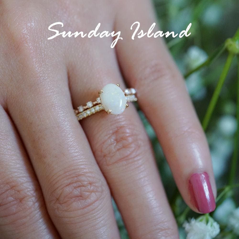 Oval Cut Opal Engagement Ring – Skylar - Image 3