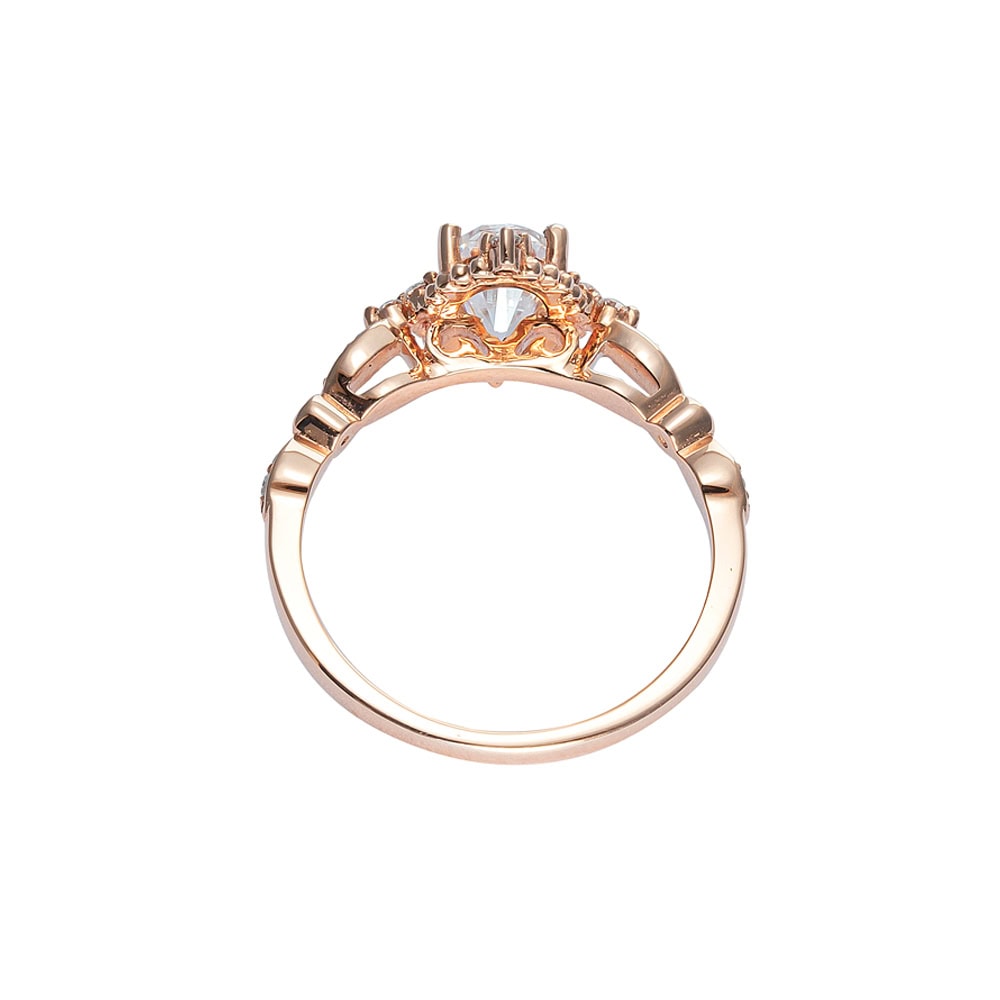 Oval Cut Vintage Moissanite Ring - Lina - Image 2