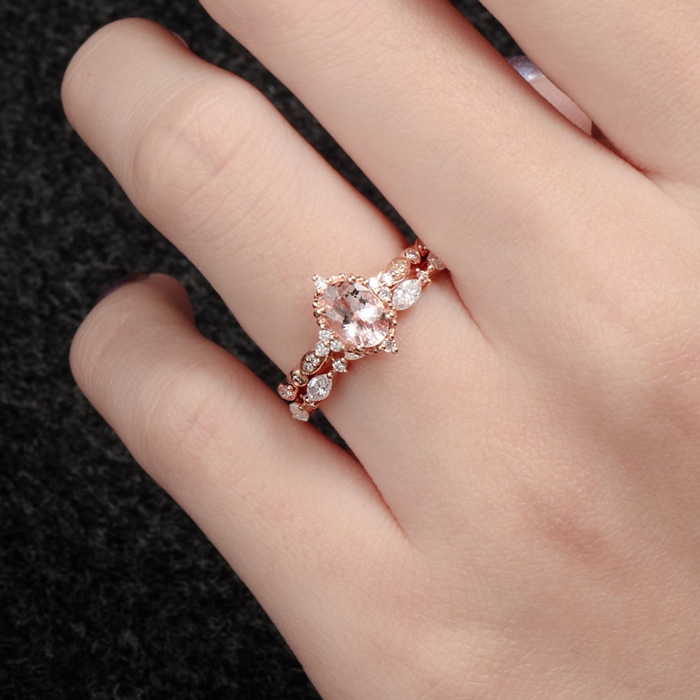 Oval Cut Vintage Moonstone Ring - Charlie - Image 3