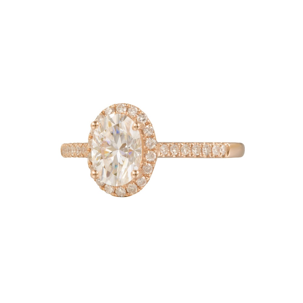 Oval Moissanite Halo Ring - Kinsley - Image 2