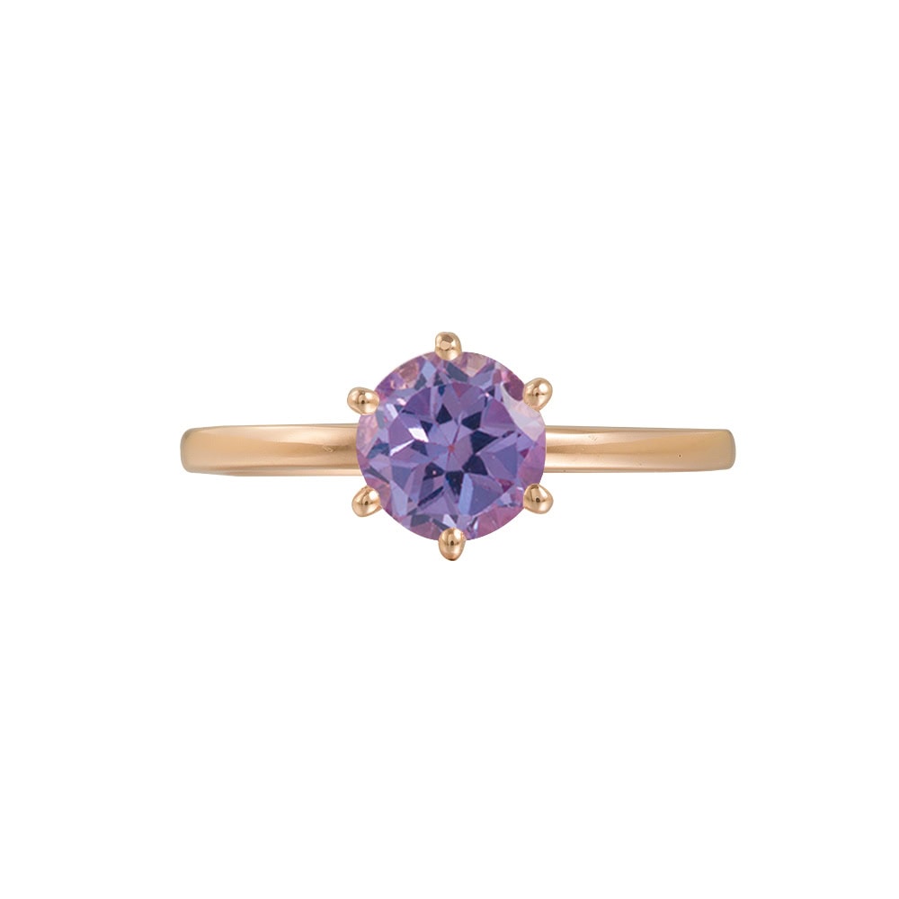 Solitaire Alexandrite Ring - Paisley