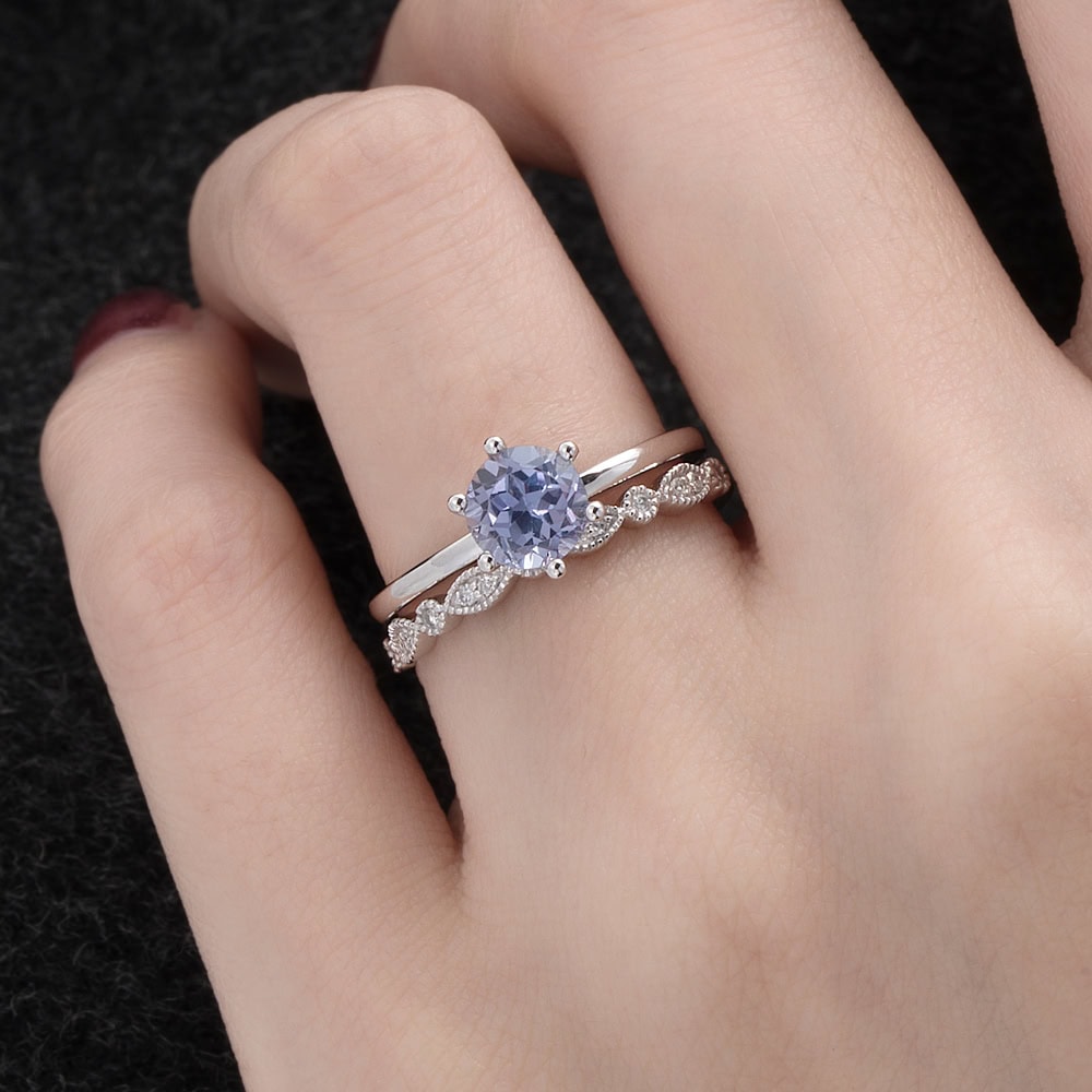 Vintage Diamond Wedding Band - Vera - Image 12