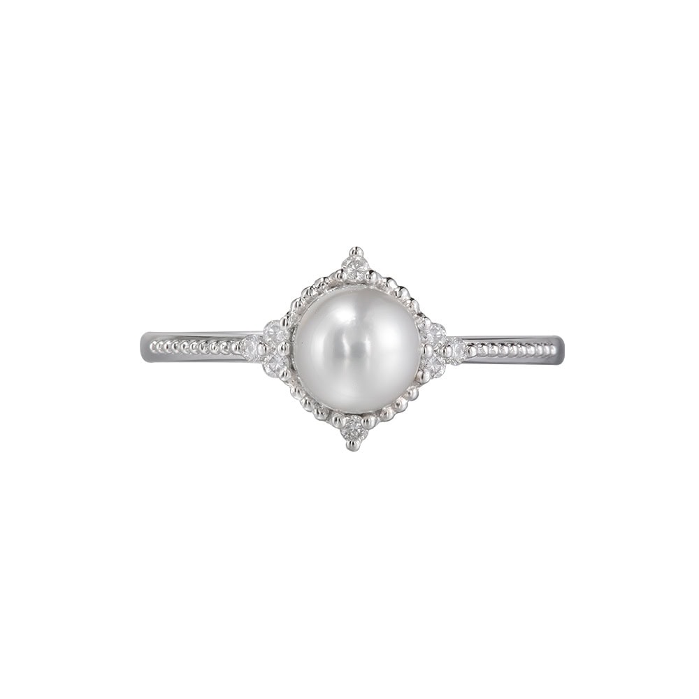 Vintage Akoya Pearl Ring - Ada