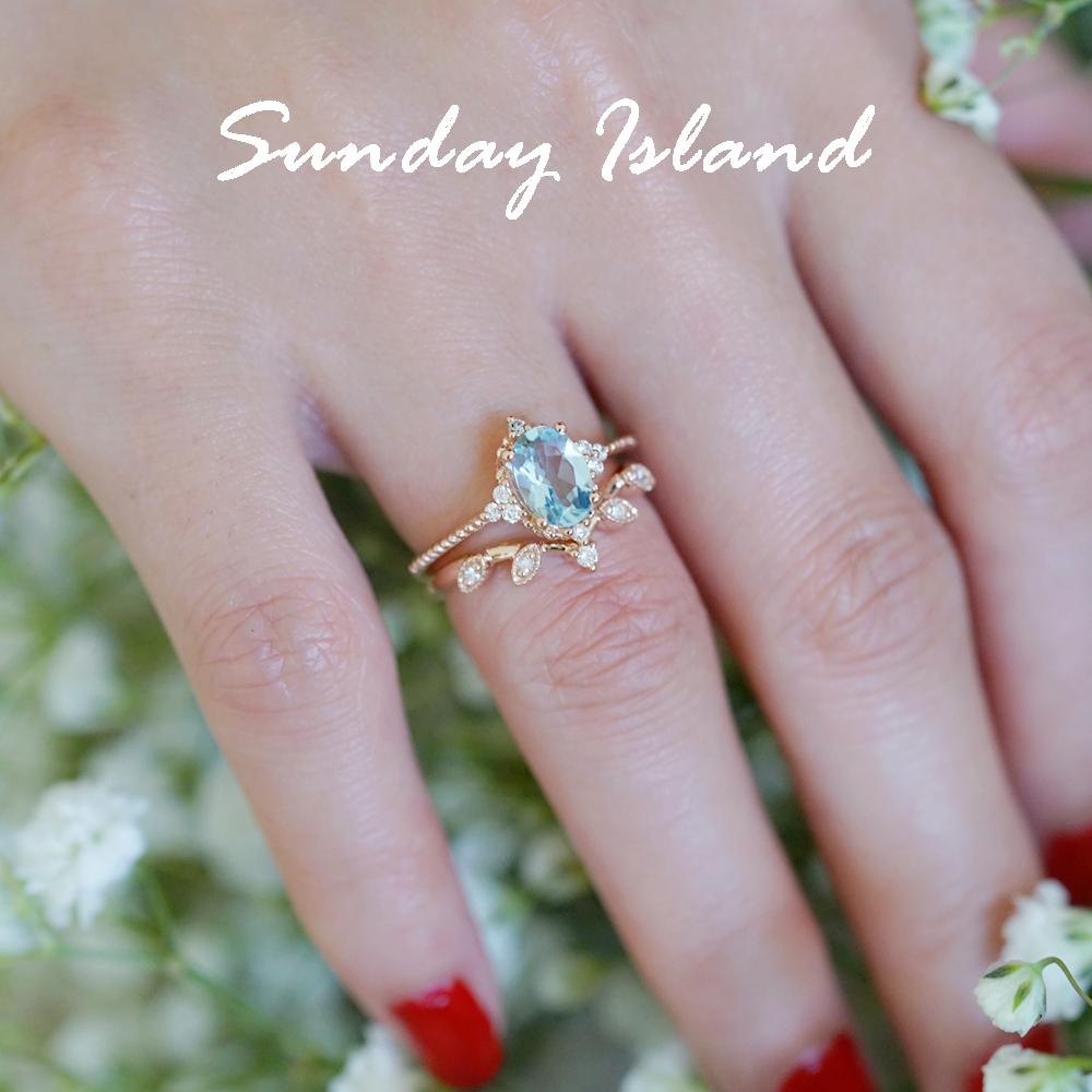 Oval Moonstone Ring - Lia - Image 7