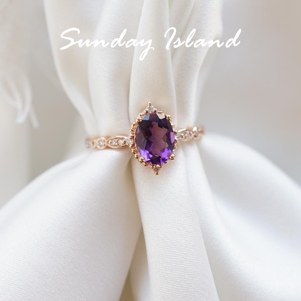 Vintage Amethyst Ring - Lilia - Image 4