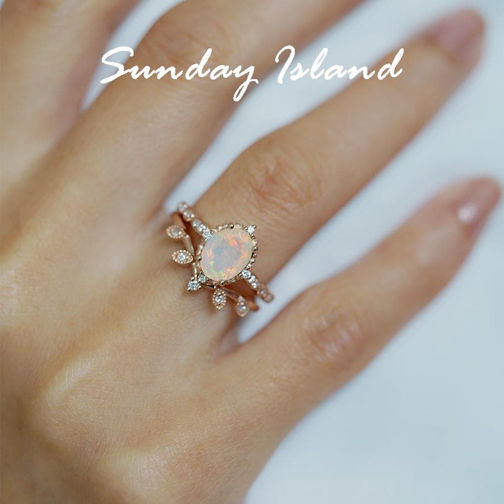 Oval Ethiopian Opal Ring - Clara - Image 9
