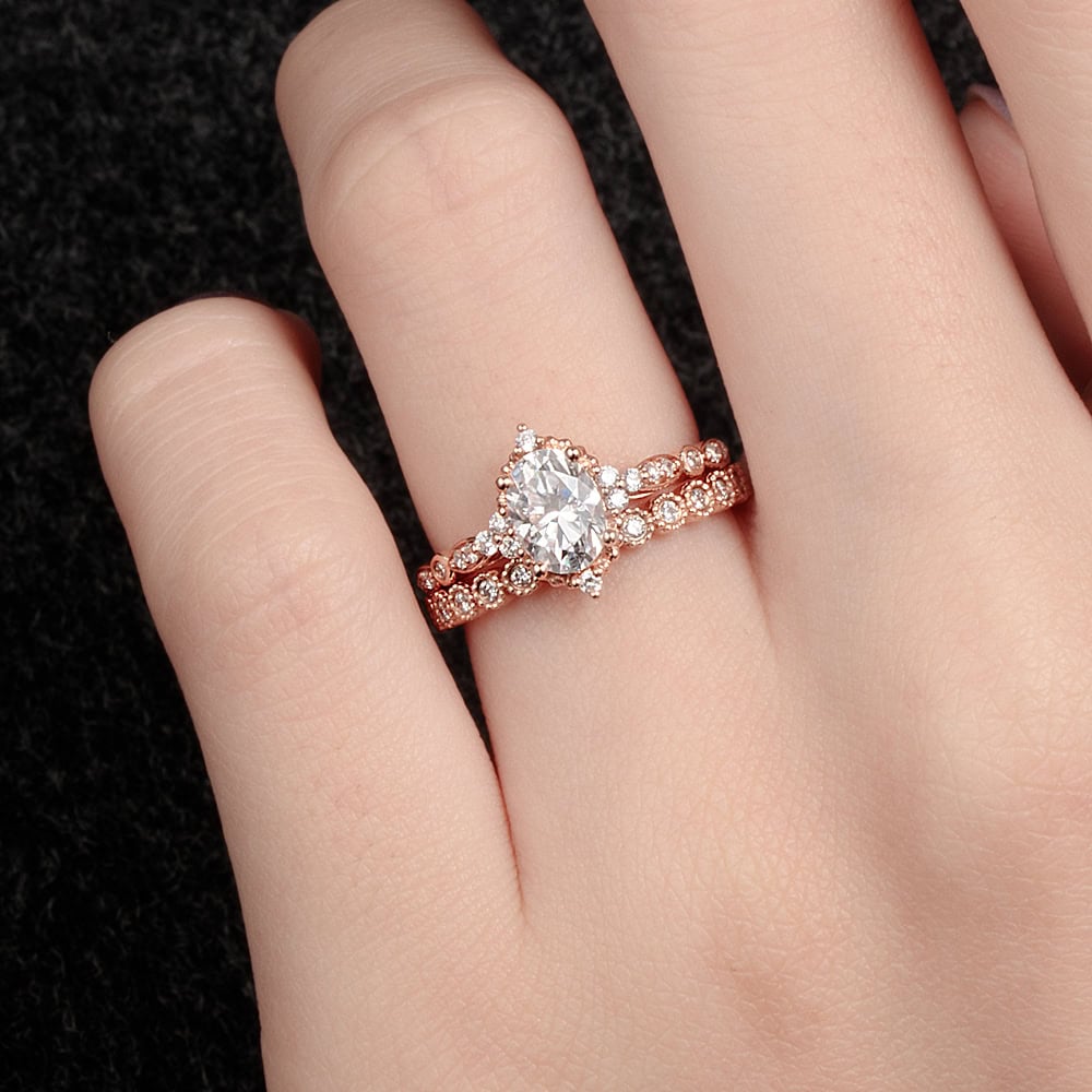 Oval Cut Vintage Moonstone Ring - Charlie - Image 5