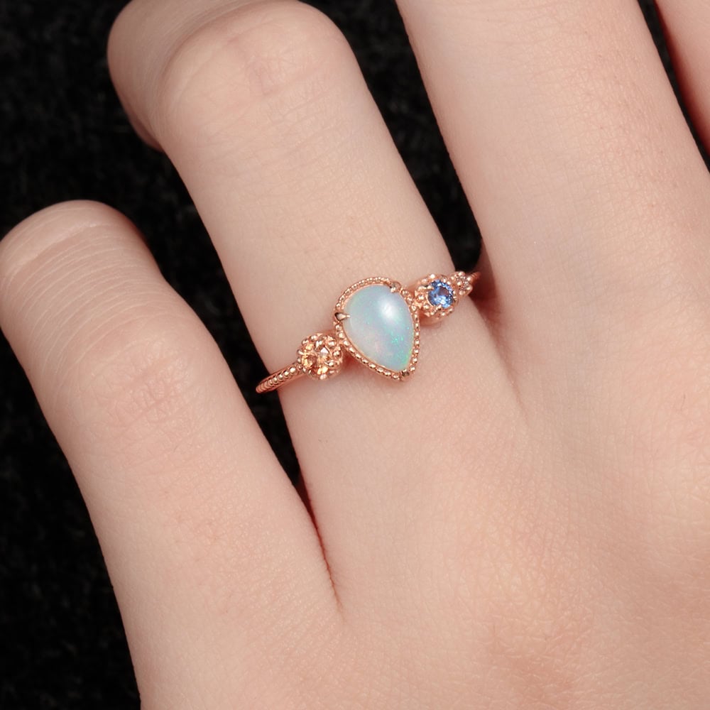 Pearcut Australian Opal Ring - Cristabel - Image 3