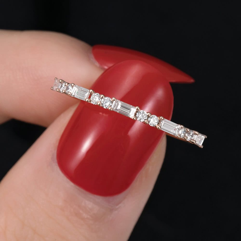 Baguette Diamond Wedding Band - Martha - Image 6