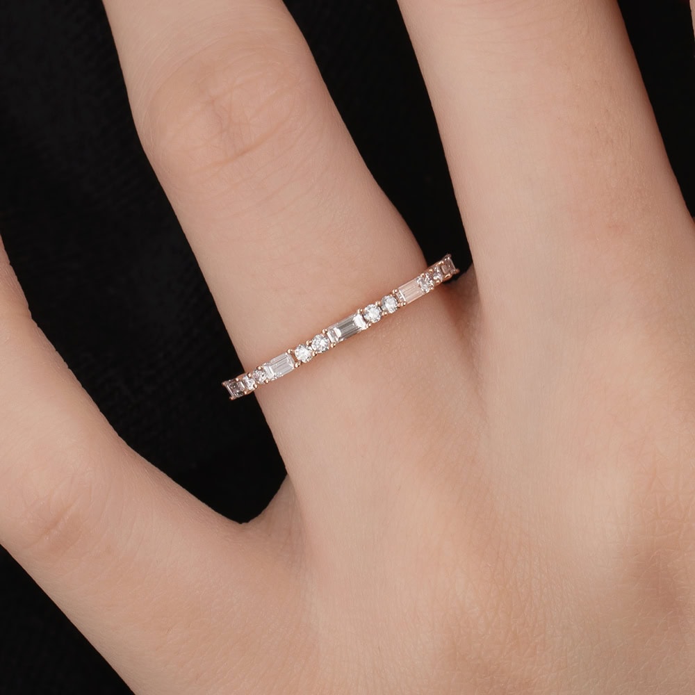 Baguette Diamond Wedding Band - Martha - Image 4