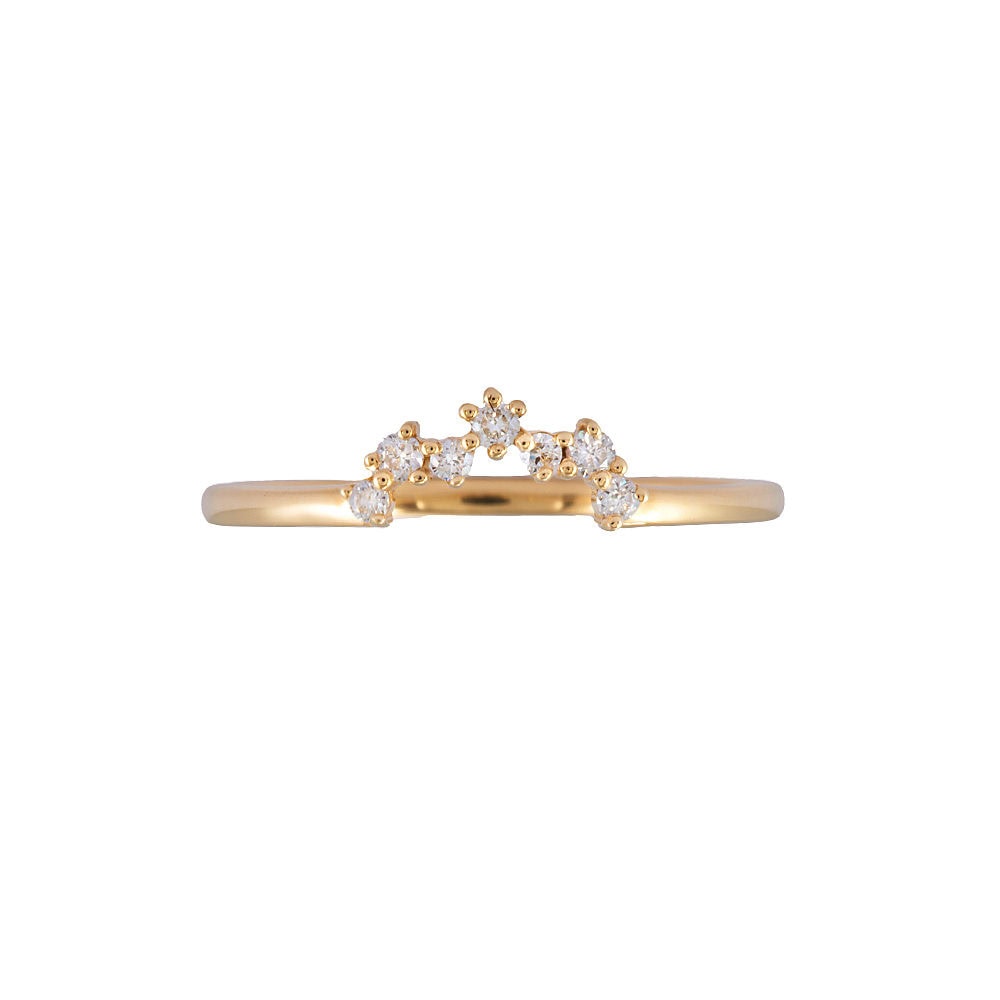Cluster Dimoand Wedding Band - Lola