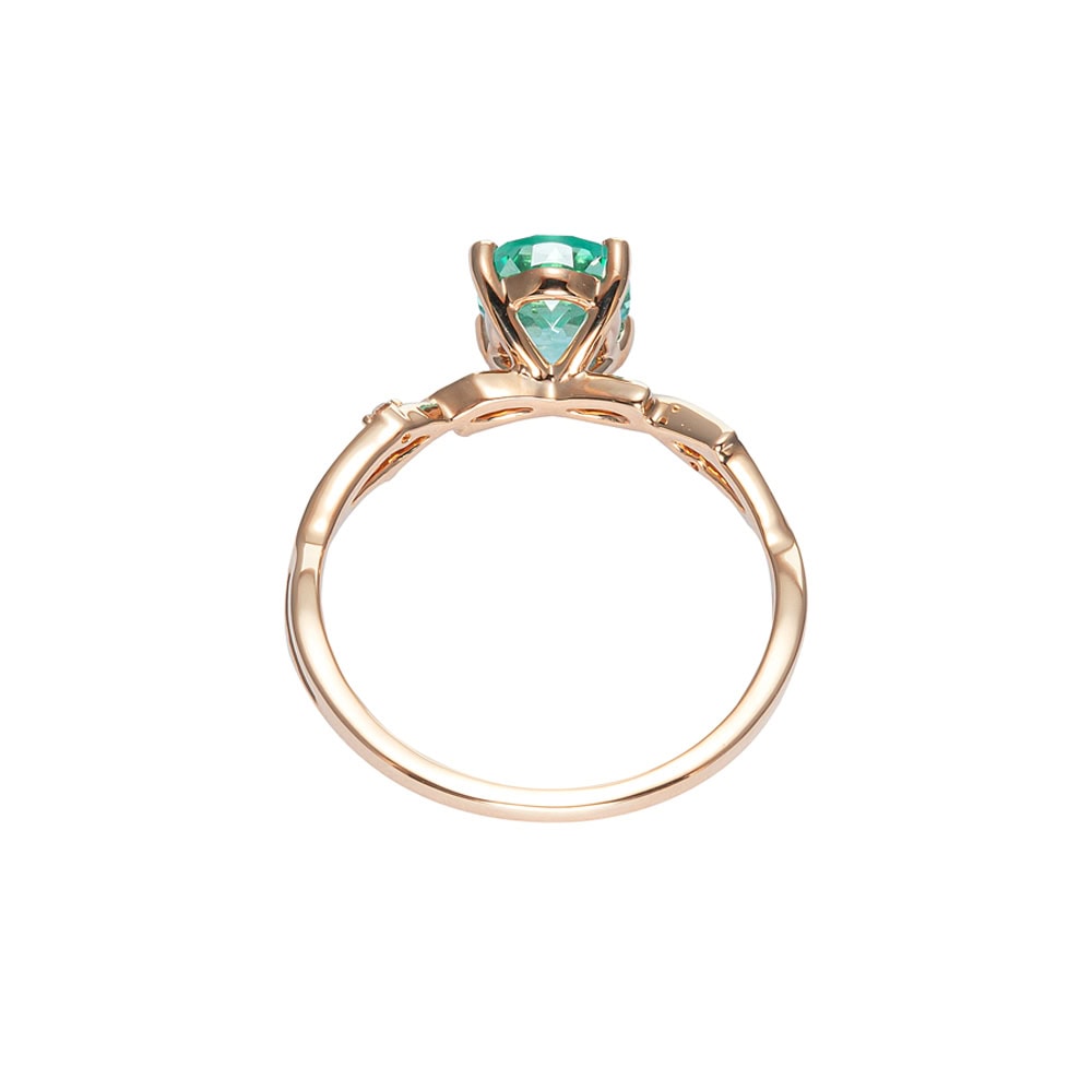 Twig Engagement Ring In Mint Green Sapphire - Felicity - Image 5