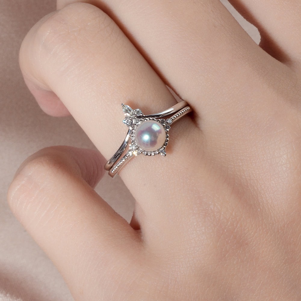 Vintage Akoya Pearl Ring - Ada - Image 3