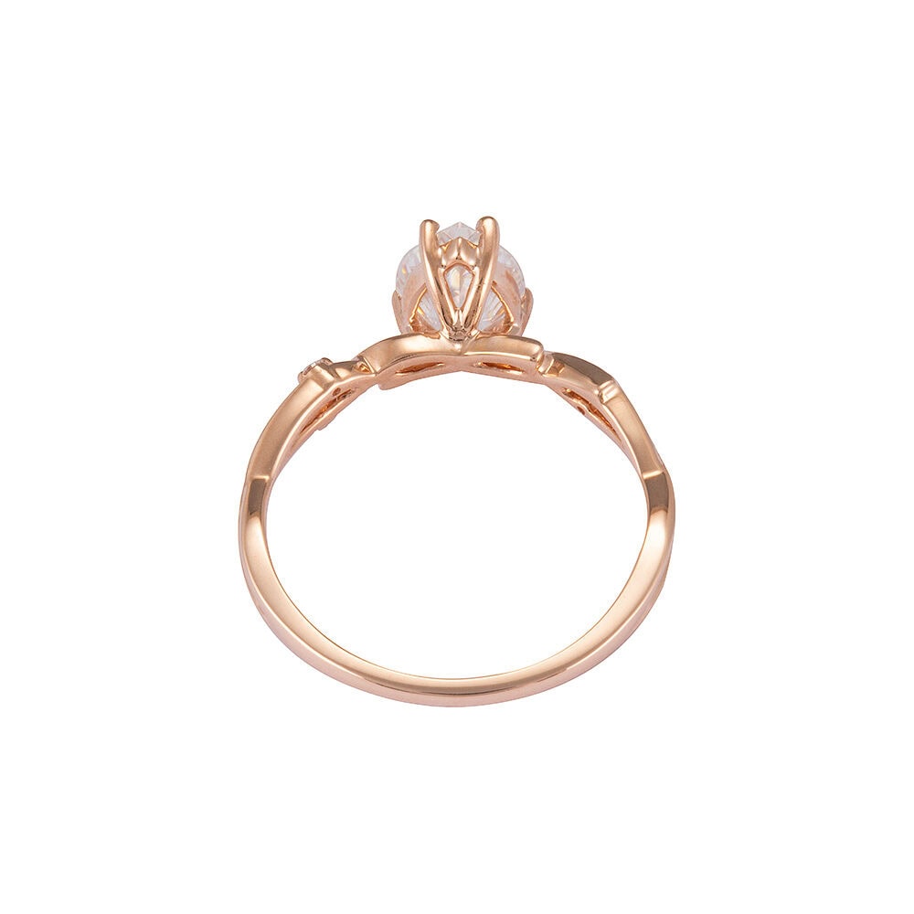Twig Engagement Ring In Pear Cut Moissanite - May - Image 2