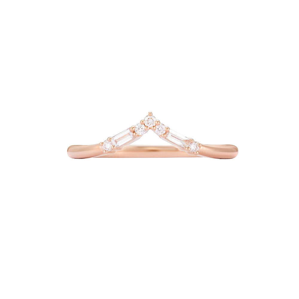 Vintage Inspired Baguette Diamond Band - London