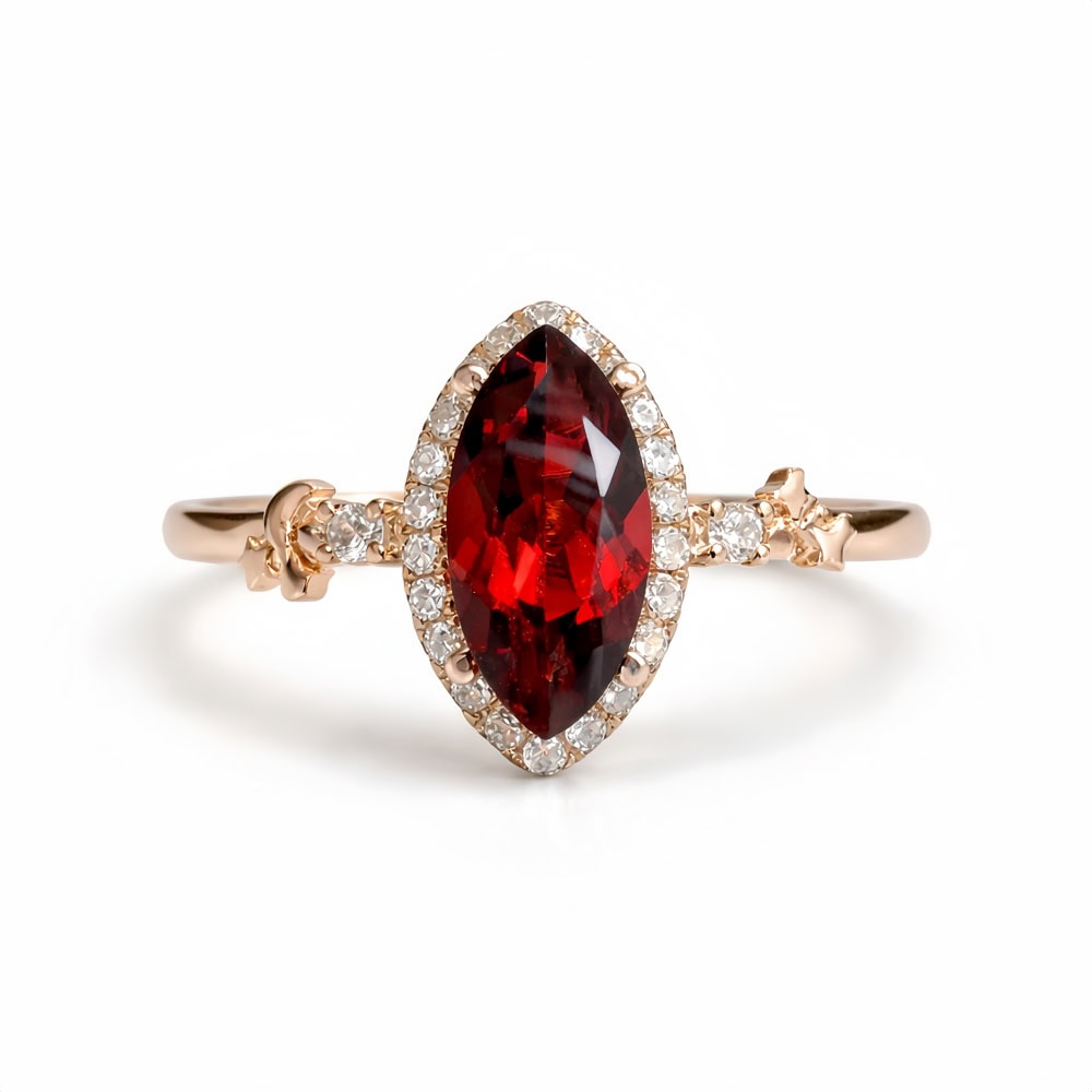 Astraea Marquise In Garnet