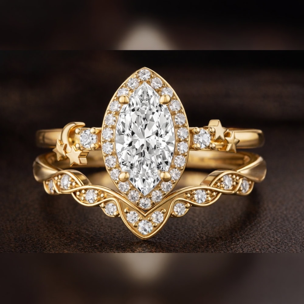 Curved Diamond Contour Band - Lenora - Image 4