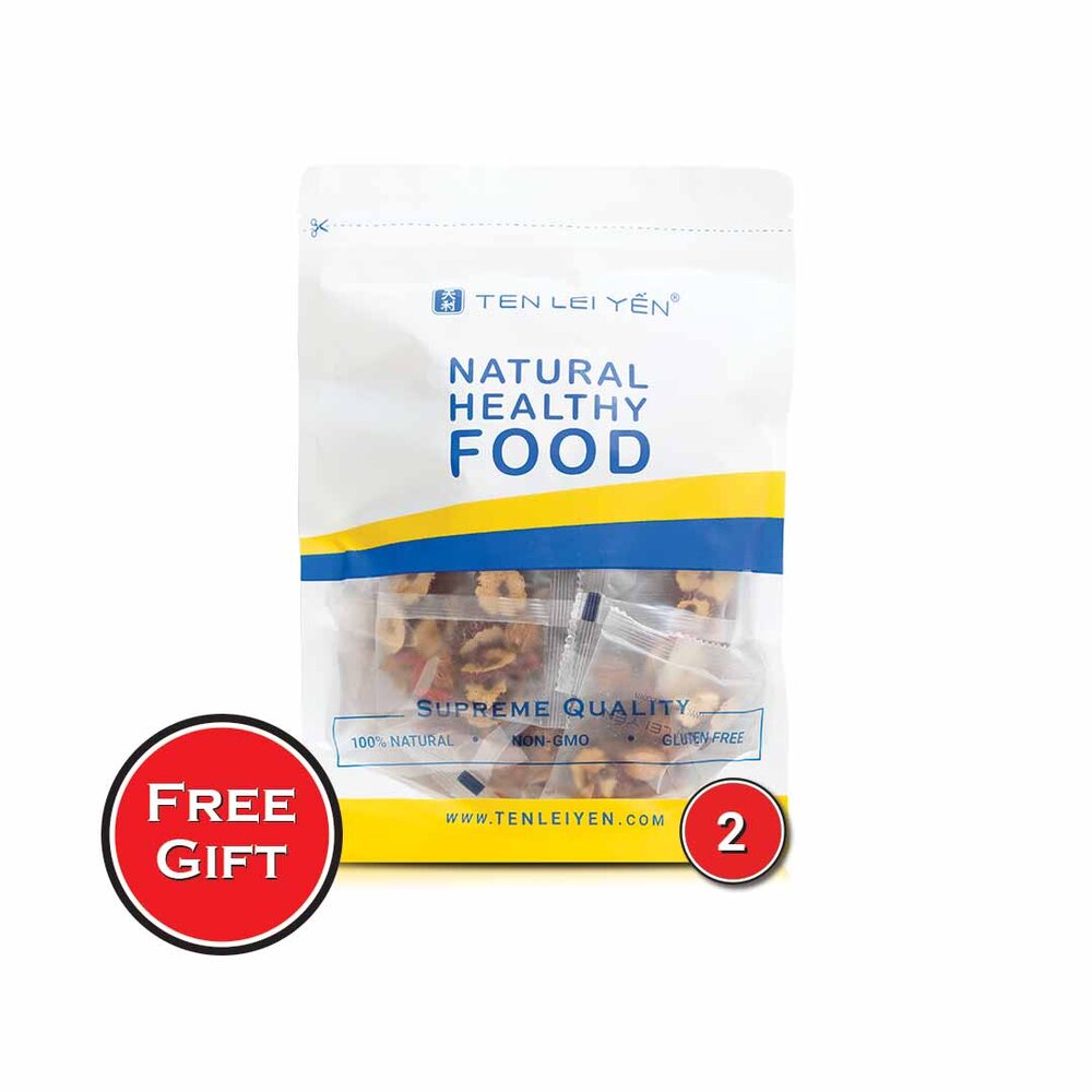 Ten Lei Yen 2 Bag of Natural Healthy Food Supreme mix. Free Gift.