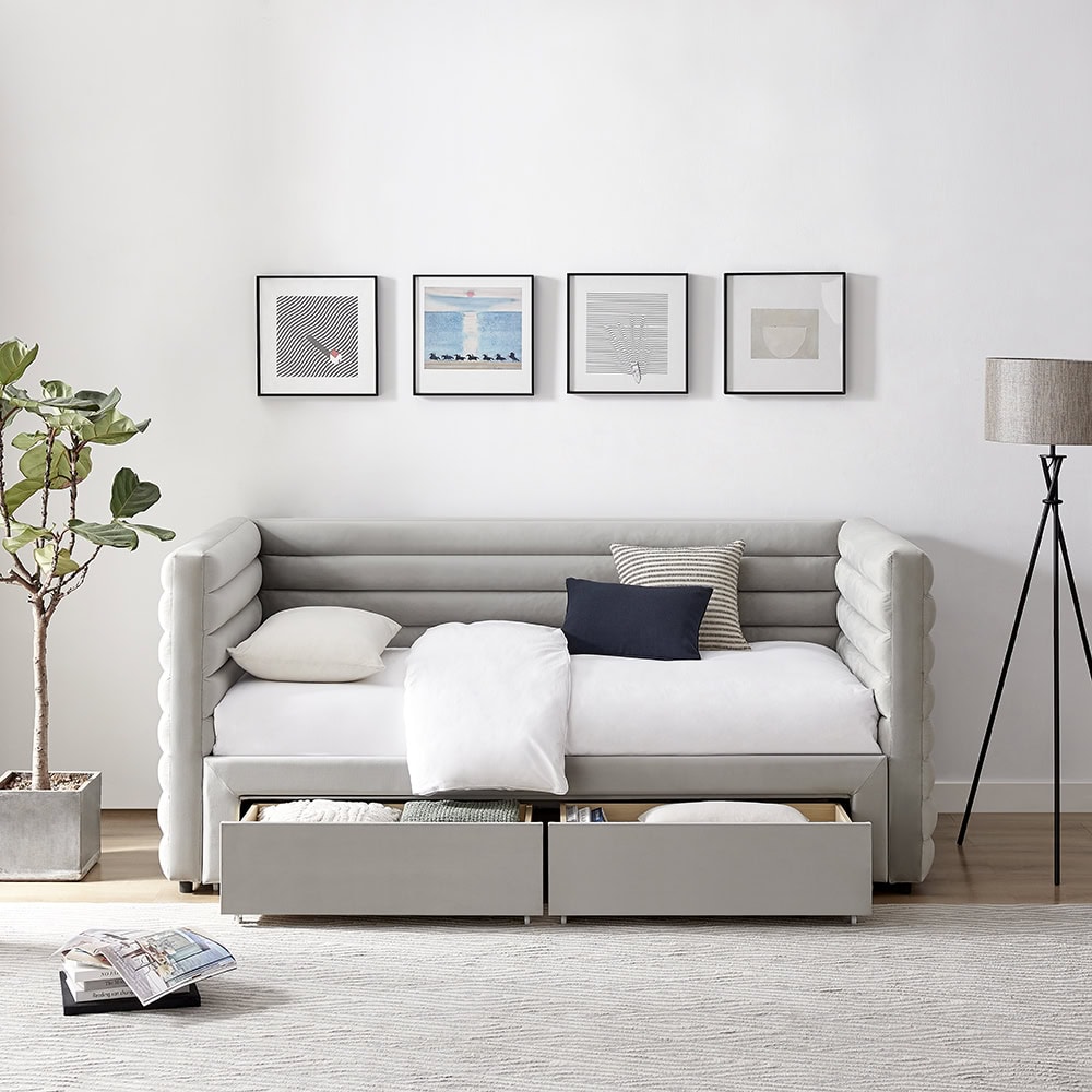 Limelight Bellatrix Daybed in Grey Fabric