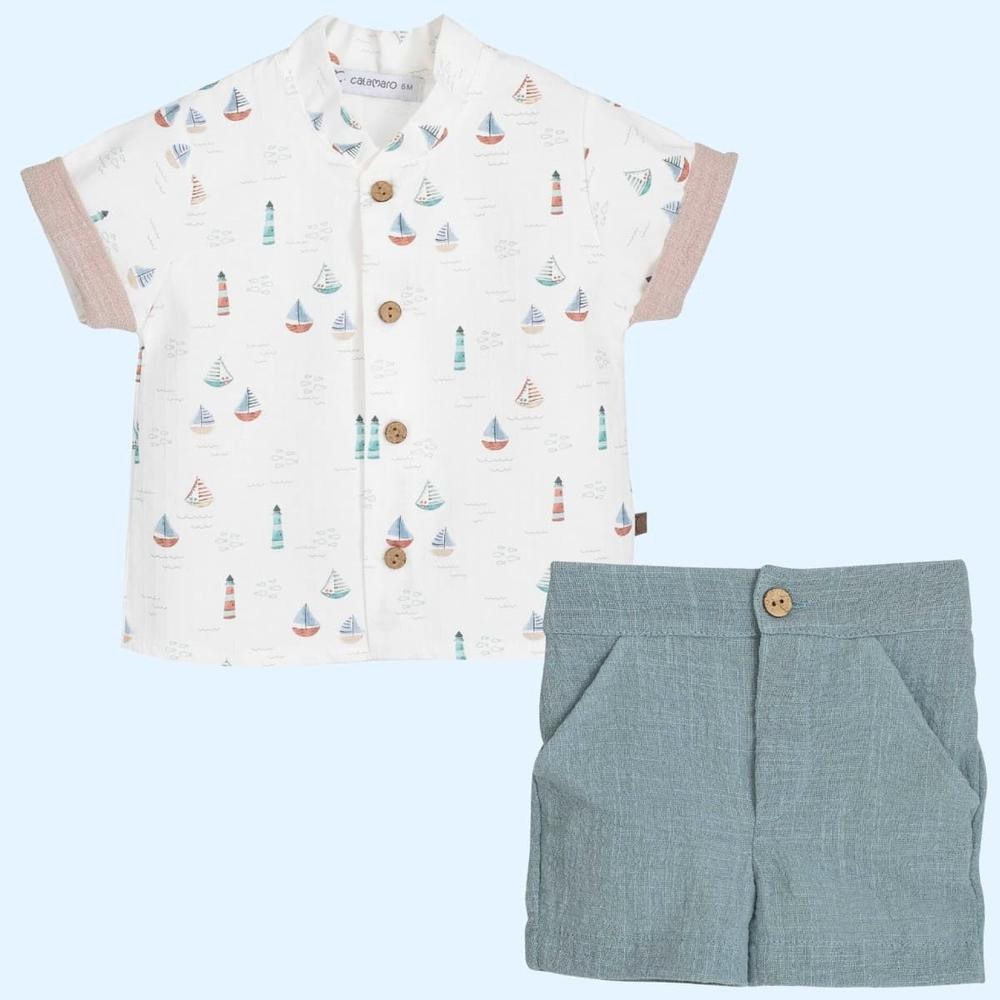 Conjunto pantalón Yanam Barquitos CALAMARO