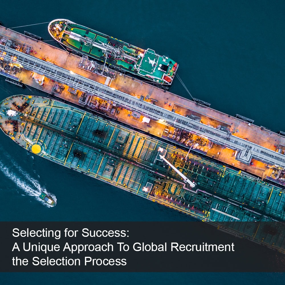 A large global ship refuels