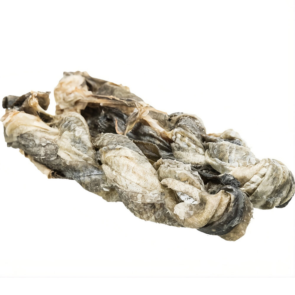 Trenzas de Pescado Blanco 2 unidades, de alta calidad y secadas cuidadosamente al aire, es un snack muy sabroso. Son duras y crujientes para que estén mordisqueando un buen rato.