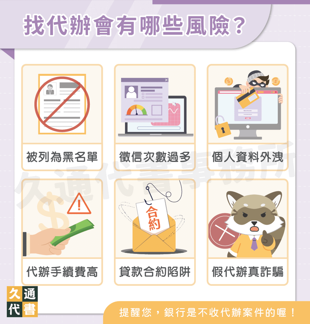 貸款代辦公司4大風險〖久通代書〗