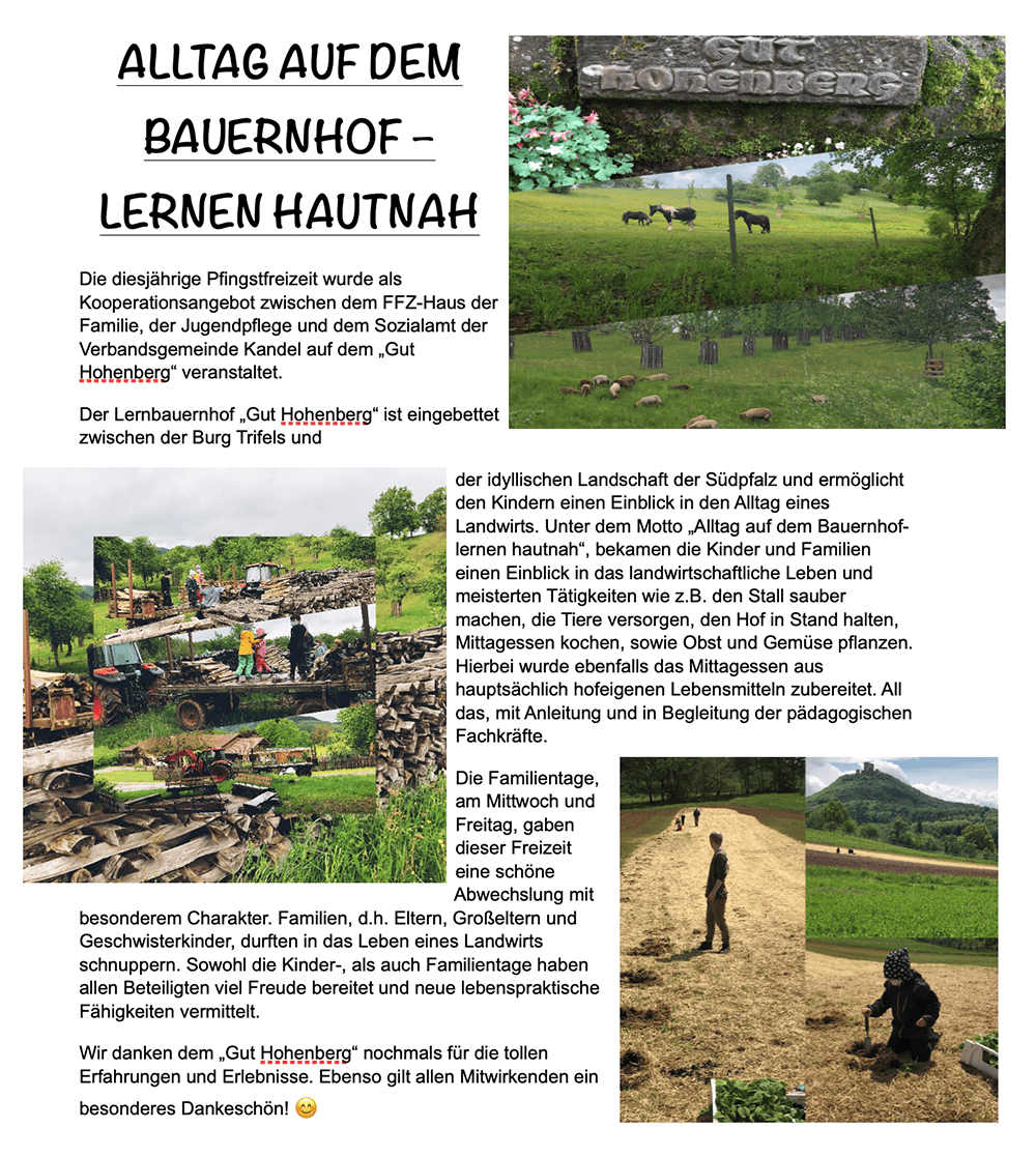 Pfingstfreizeit 2021 Text mit Bild