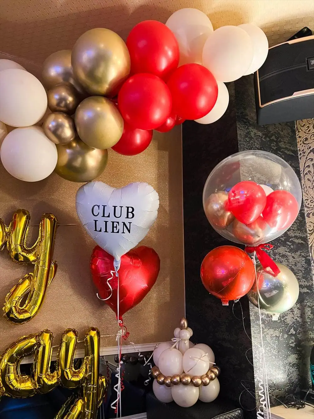 スナックキャバクラバルーン誕生日装飾演出