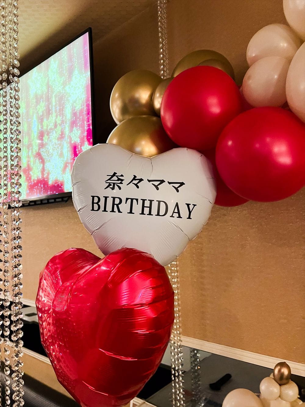 スナックキャバクラバルーン誕生日装飾演出
